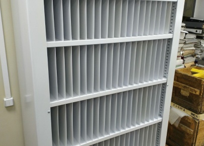 Секционный стеллаж для карт рабочих процессов