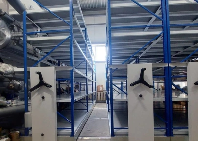 мобильные стеллажи для склада